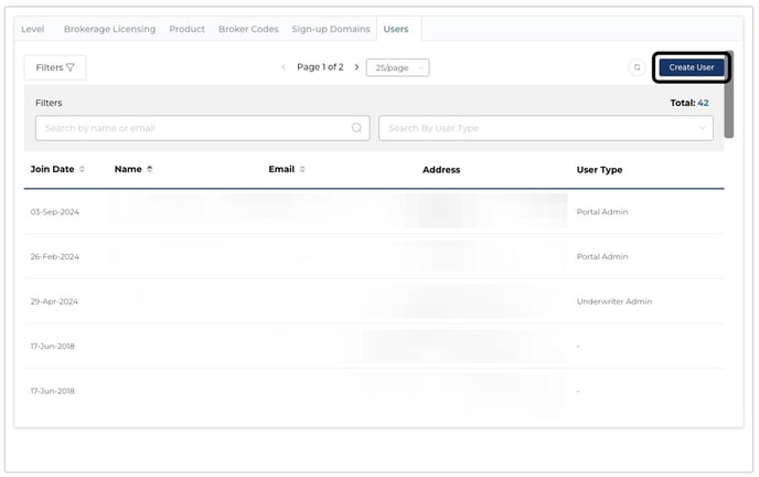 1-Creating a User in Brokerage Location - Create User