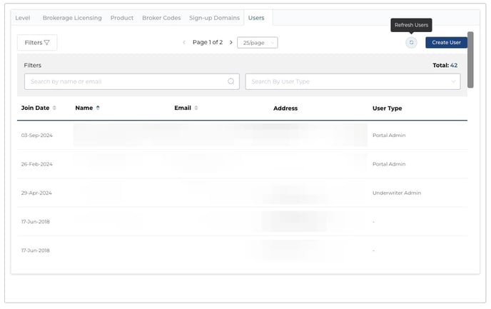 4-Creating a User in Brokerage Location - Refresh Users